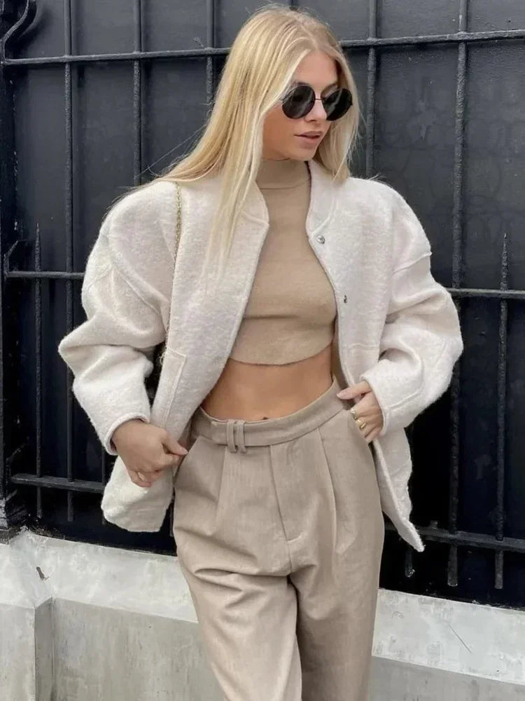 Barbara | Oversized Bomber Jacket