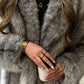 Women’s Short Coat with Fluffy Texture for Winter & Evening Wear