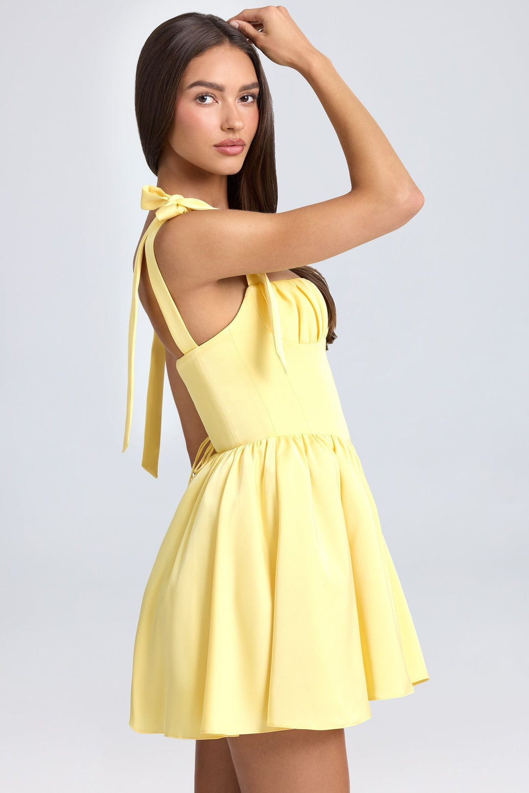 Reza - Sleeveless with Tie-Straps Midi Dress