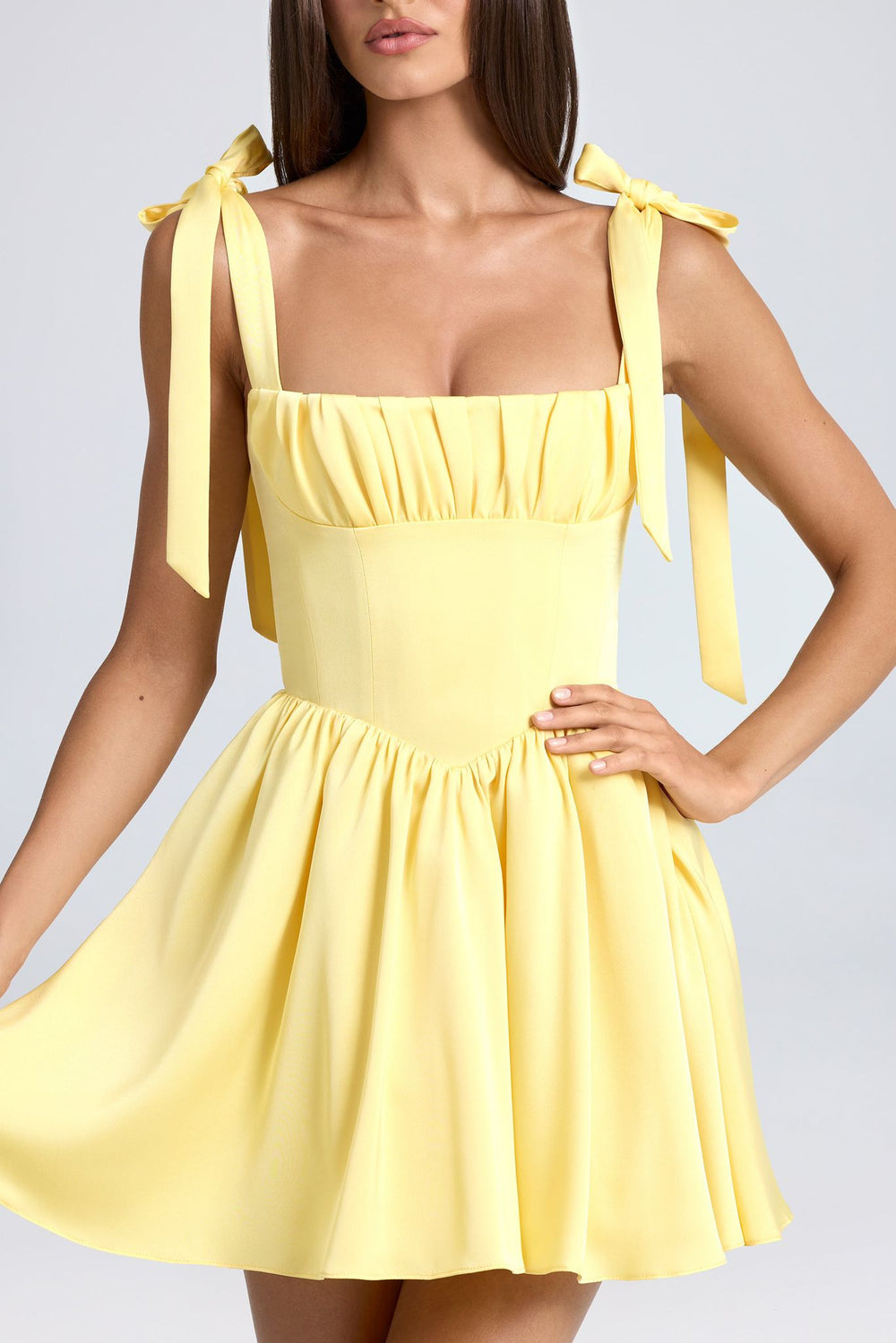 Reza - Sleeveless with Tie-Straps Midi Dress