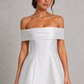 Women’s Bardot Bubble Mini Dress with Statement Bow Back