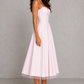 Women’s Corset Midi Dress with Sweetheart Neckline for Wedding & Occasion Wear