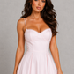 Women’s Corset Midi Dress with Sweetheart Neckline for Wedding & Occasion Wear