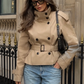 Women’s Cropped Trench Coat with Tailored Silhouette for Casual & Smart Wear