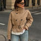 Women’s Cropped Trench Coat with Tailored Silhouette for Casual & Smart Wear