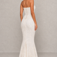 Women’s Embroidered Corset Gown with Floral Detail for Wedding & Formal Occasion Wear