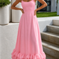 Women’s Flowing Midi Dress with Defined Waist for Everyday & Occasion Wear