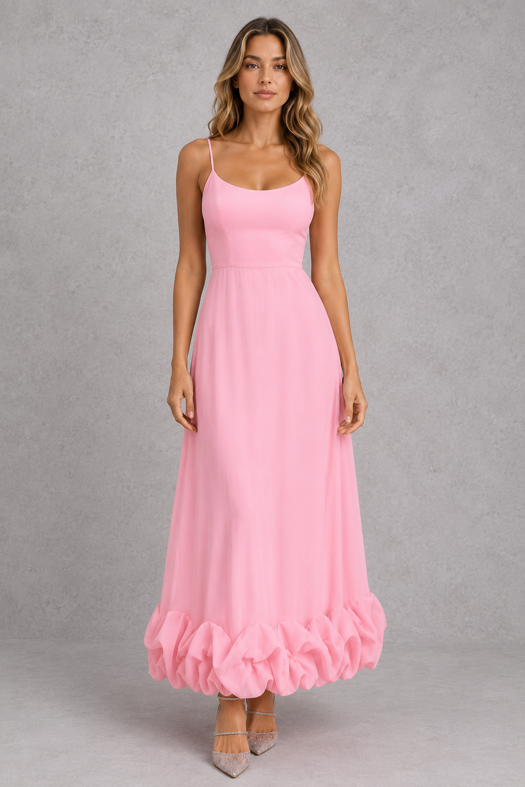 Women’s Flowing Midi Dress with Defined Waist for Everyday & Occasion Wear