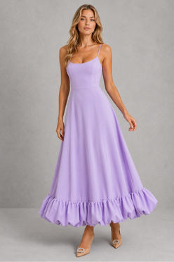 Women’s Flowing Midi Dress with Defined Waist for Everyday & Occasion Wear
