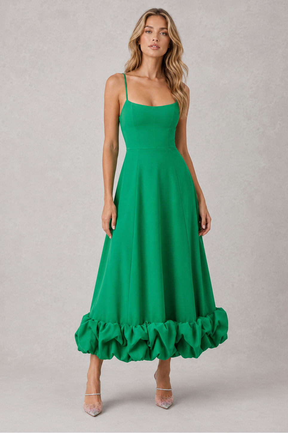 Women’s Flowing Midi Dress with Defined Waist for Everyday & Occasion Wear