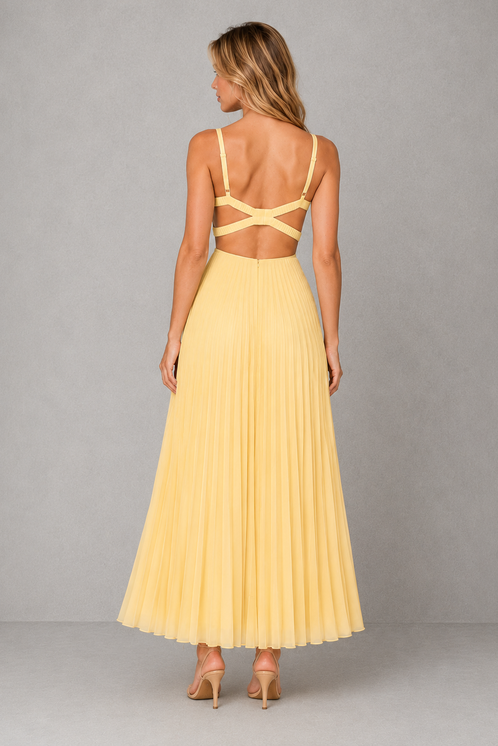 Women's Flowing Yellow Maxi Dress – By Hayley