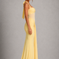 Women’s Halter Maxi Dress with Sheer Mesh Bodice for Formal & Evening Wear