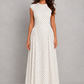 Women’s High Neck Polka Dot Maxi Dress - By Hayley