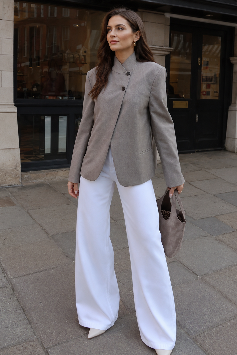Women’s Lightweight Travel Blazer with Tailored Fit for Spring & Smart Casual Wear
