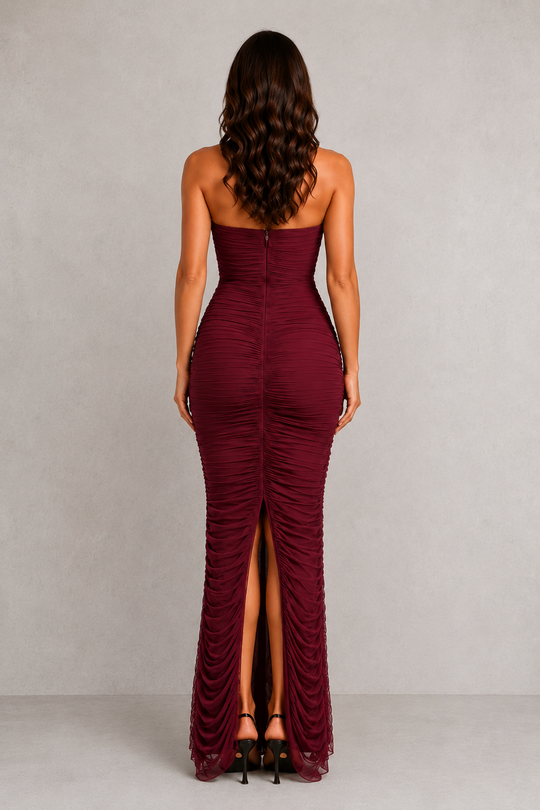 Women’s Mesh Corset Maxi Dress – By Hayley