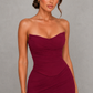 Women’s Mesh Corset Top with Draped Bust & Detachable Scarf for Party & Evening Wear