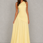 Women’s One-Shoulder Chiffon Corset Maxi Dress for Formal & Evening Wear
