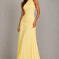 Women’s One-Shoulder Chiffon Corset Maxi Dress for Formal & Evening Wear