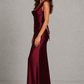 Women’s One-Shoulder Satin Maxi Dress with Corset Bodice for Formal & Evening Wear