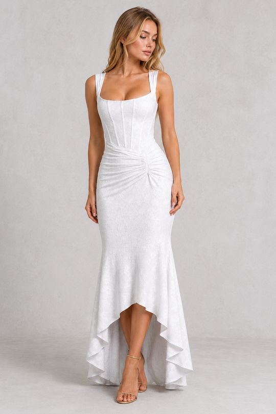 Women’s Ruched Waist Maxi Dress – By Hayley