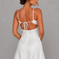 Women’s Satin Mini Dress with Lace Bust Detail for Party & Evening Wear