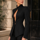 Women’s Sculpted Cut-Out Blazer with Tailored Silhouette