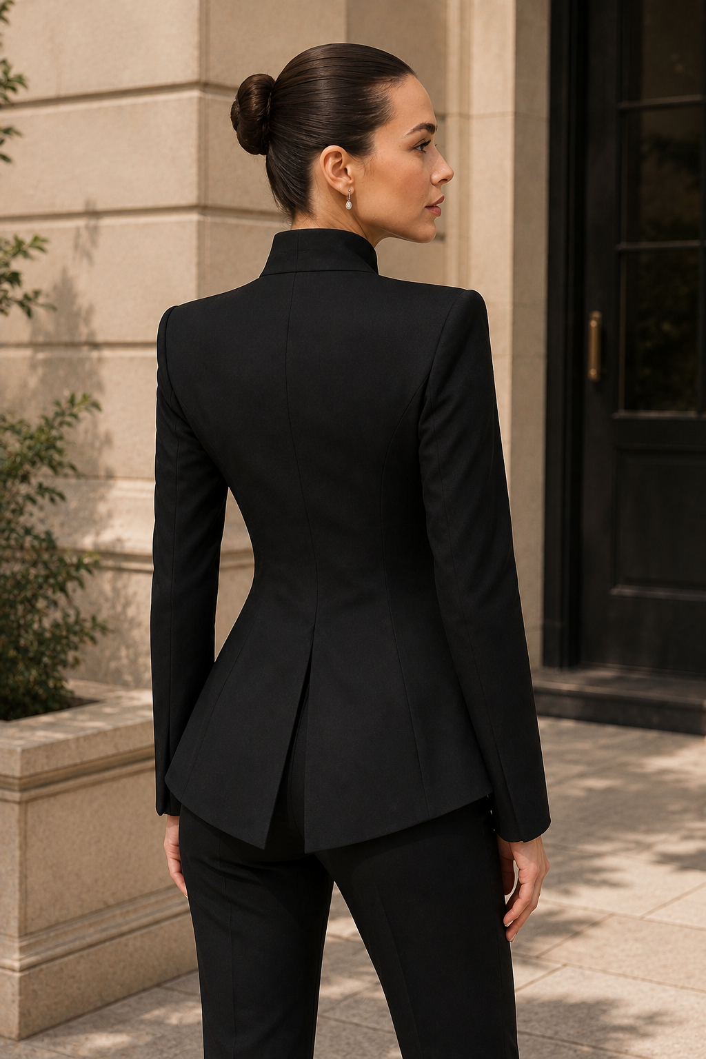 Women’s Sculpted Cut-Out Blazer with Tailored Silhouette