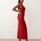 Women's Open Back Bodycon Maxi Dress - Wedding Guest & Evening Dress