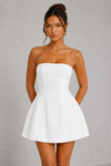 Women's Sleeveless Bodycon Mini Dress – White