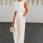 Women's Sleeveless Wide Leg Jumpsuit - Elegant Occasion & Wedding Guest Jumpsuit