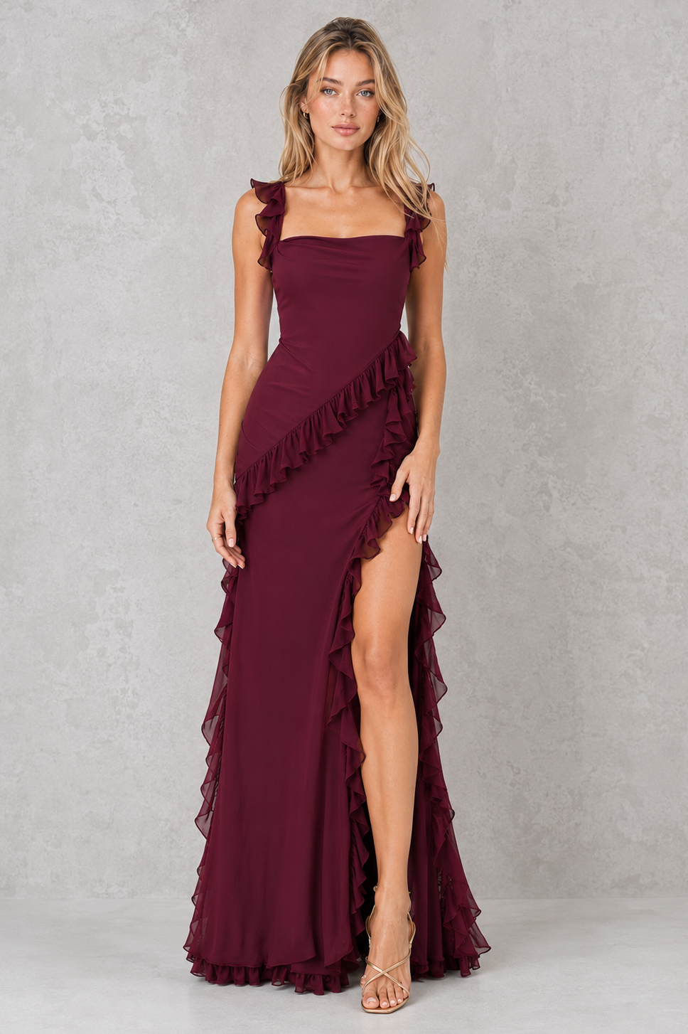 Women’s Split Detail Occasion Dress – By Hayley