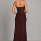 Women’s Strapless Embellished Maxi Dress with Draped Jersey Skirt for Formal & Evening Wear