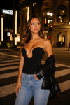 Women’s Strapless Plunge Bustier Top for Party & Evening Wear