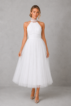 Women’s Tulle Maxi Dress for Wedding Party & Formal Occasion Wear