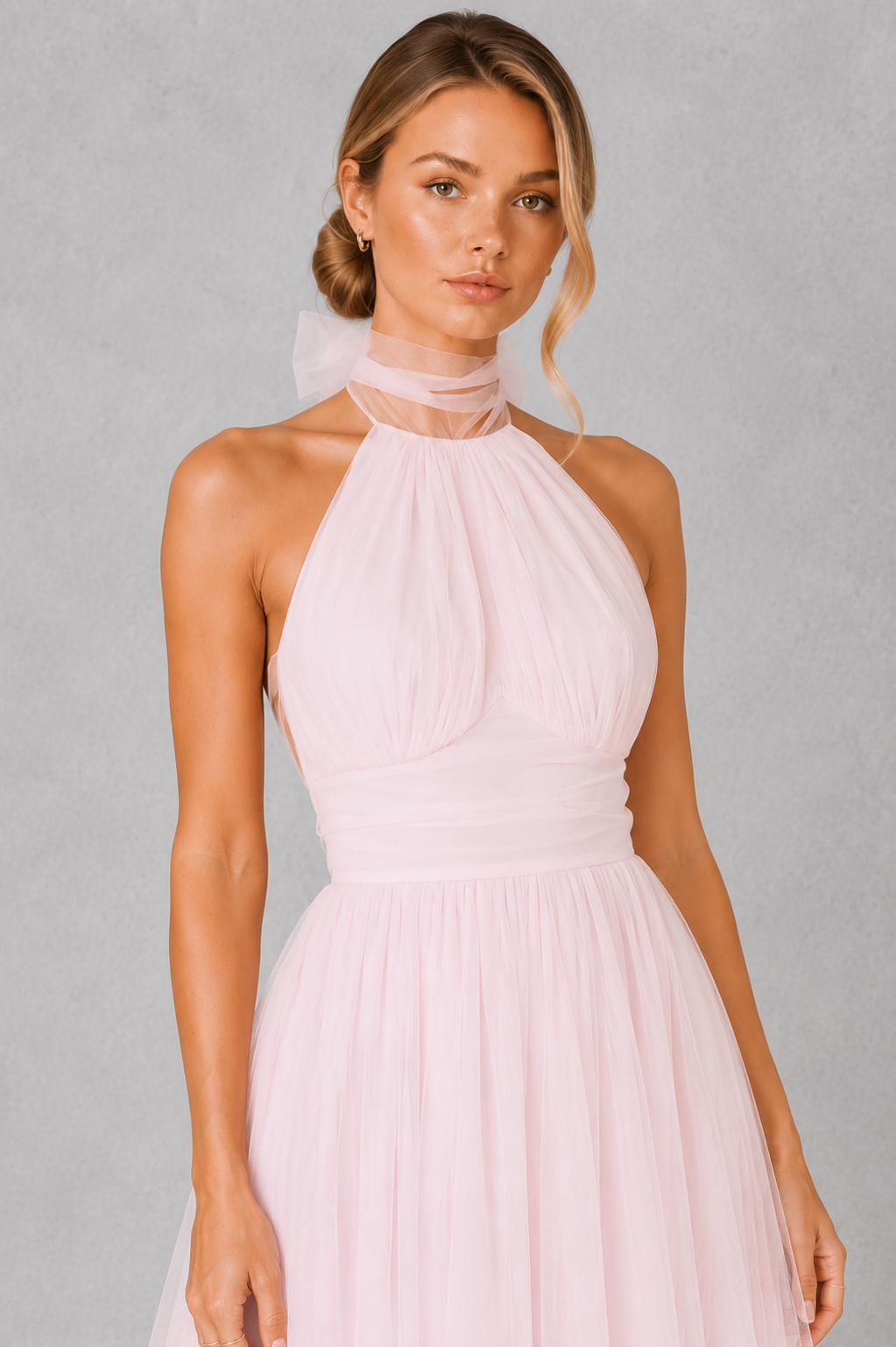 Women’s Tulle Maxi Dress for Wedding Party & Formal Occasion Wear