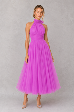 Women’s Tulle Maxi Dress for Wedding Party & Formal Occasion Wear