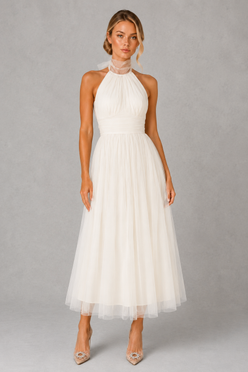 Women’s Tulle Maxi Dress for Wedding Party & Formal Occasion Wear