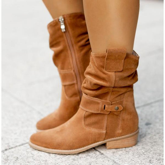 Greta – Casual Suede Ankle Boots