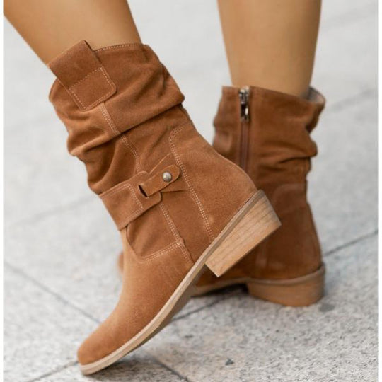 Greta – Casual Suede Ankle Boots