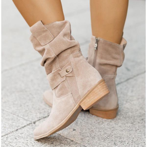 Greta – Casual Suede Ankle Boots