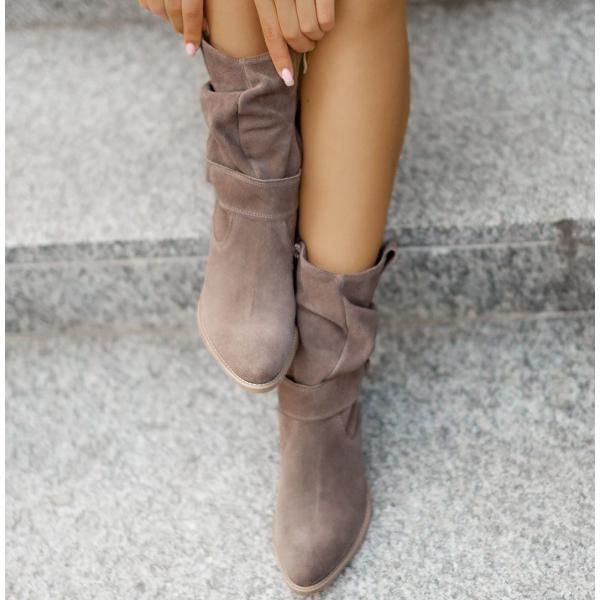 Greta – Casual Suede Ankle Boots