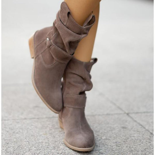 Greta – Casual Suede Ankle Boots