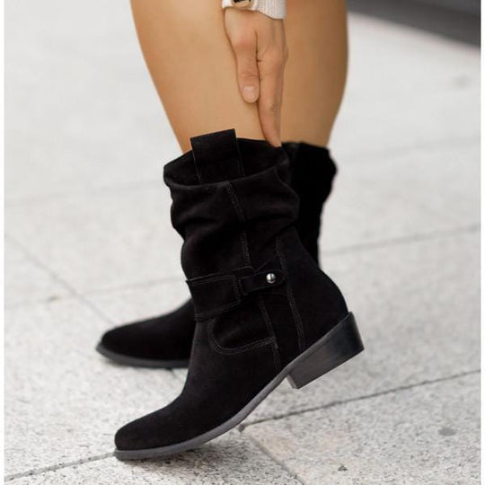 Greta – Casual Suede Ankle Boots