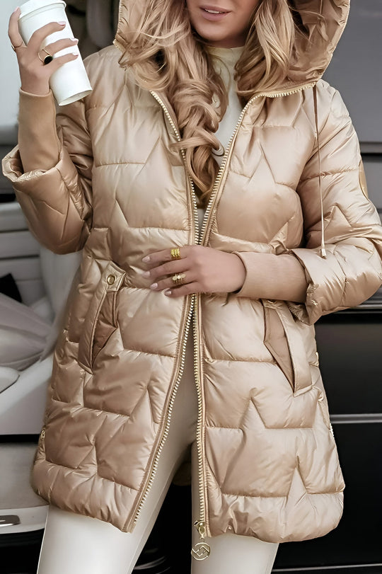 Aurelia | Elegant Puffer Hooded Coat