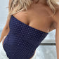 Women’s Strapless Polka Dot Corset Bustier Top