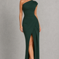 Women’s Asymmetrical Maxi Dress with Clean Neckline for Casual & Occasion Wear