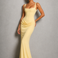 Women's Pleated Corset Maxi Dress - Wedding Guest Formal Evening Dress