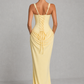Women's Pleated Corset Maxi Dress - Wedding Guest Formal Evening Dress