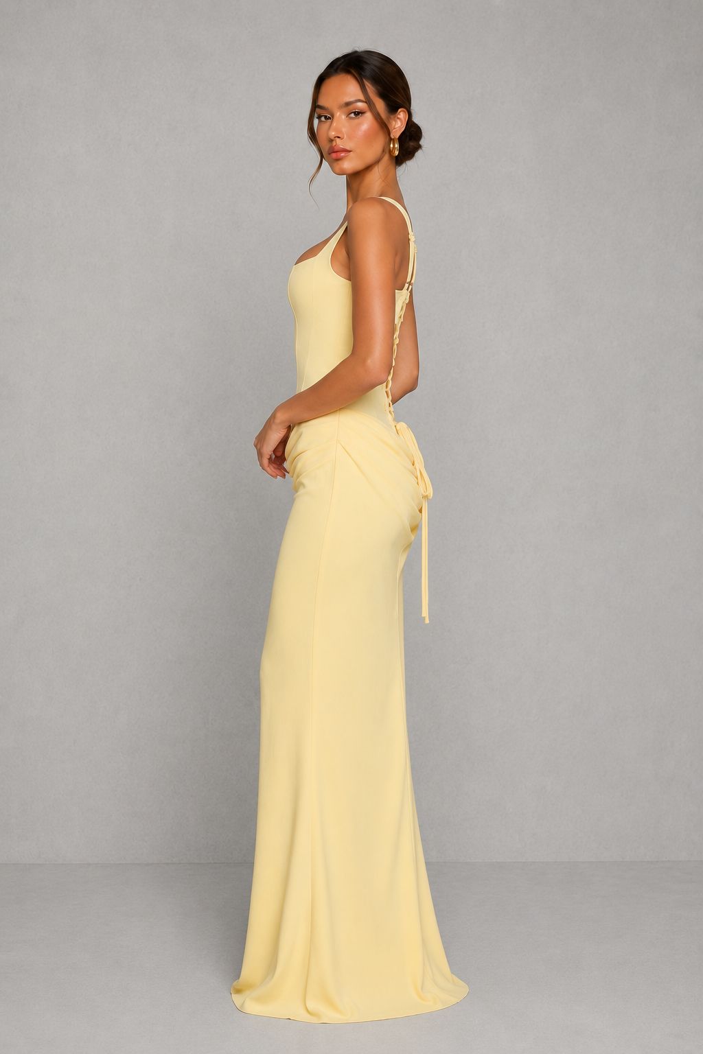 Women's Pleated Corset Maxi Dress - Wedding Guest Formal Evening Dress
