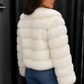 Women’s Cosy Faux Fur Jacket with Plush Finish for Winter & Evening Wear